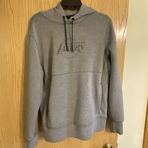 Men's Los Angeles Lakers Hoodie Performance‎ Tailgate Gray Size Small